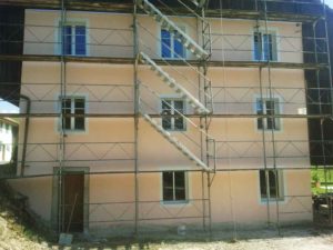 Rénovation d'un pignon d'une habitation ainsi que le rez-de-chaussée intérieur