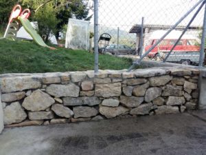 Travaux de rénovation de deux murs en pierres naturelles 2020
